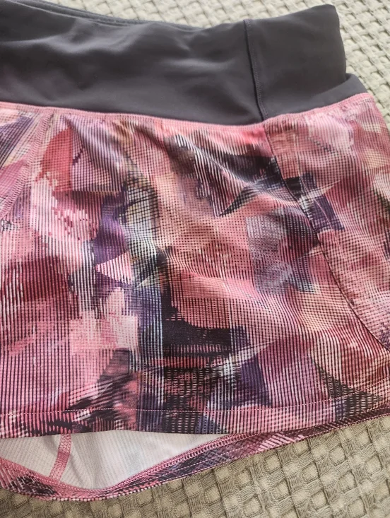 Lululemon Speed Up Short Sz 4 *2.5" In Sun Dazed Multi Pink Super Dark - Picture 12 of 14